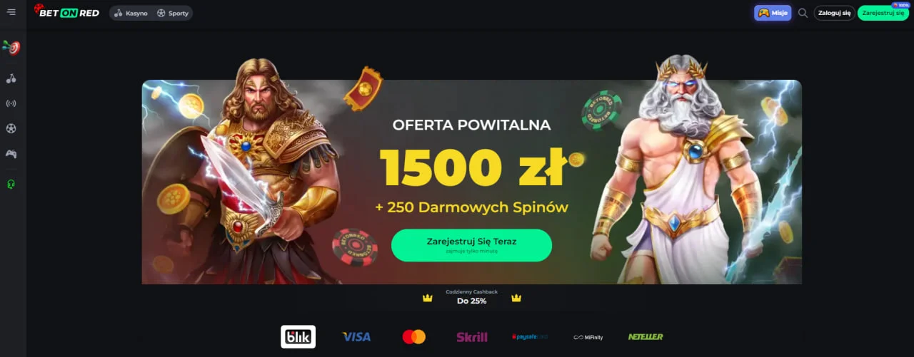 Recenzja Kasyno BetOnRed