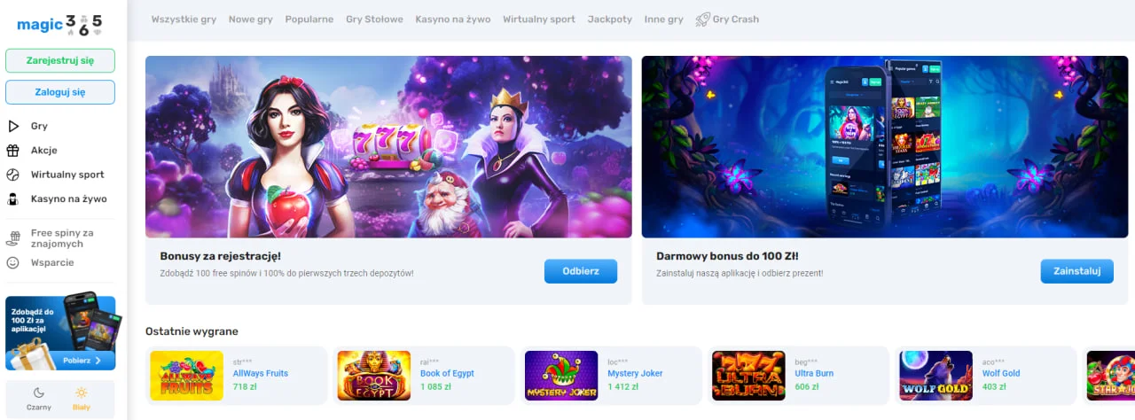 Glowna strona w Magic365